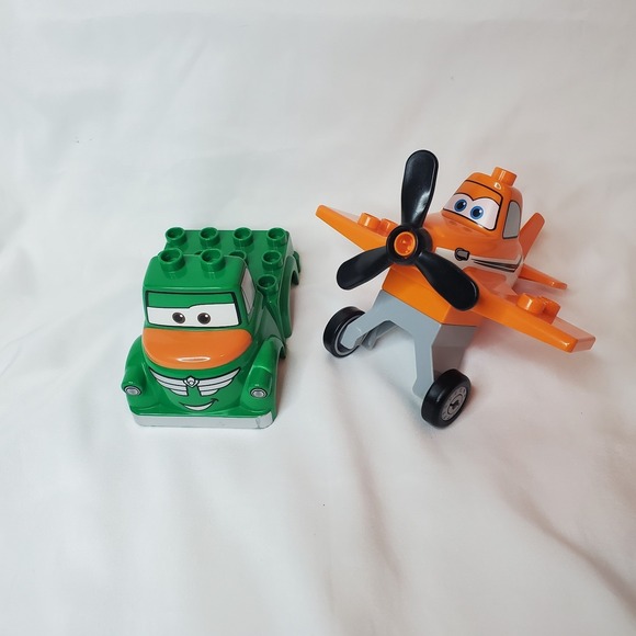 Lego Other - Lego Duplo Figure Disney Planes Blocks Toy DUSTY CROPHOPPER And Chug Truck